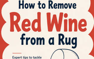 Illustration for an expert guide explaining how to remove red wine from a rug