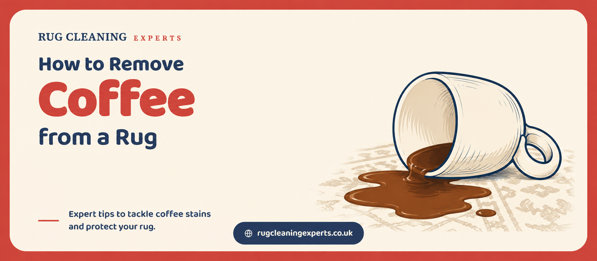 How to remove coffee from a rug