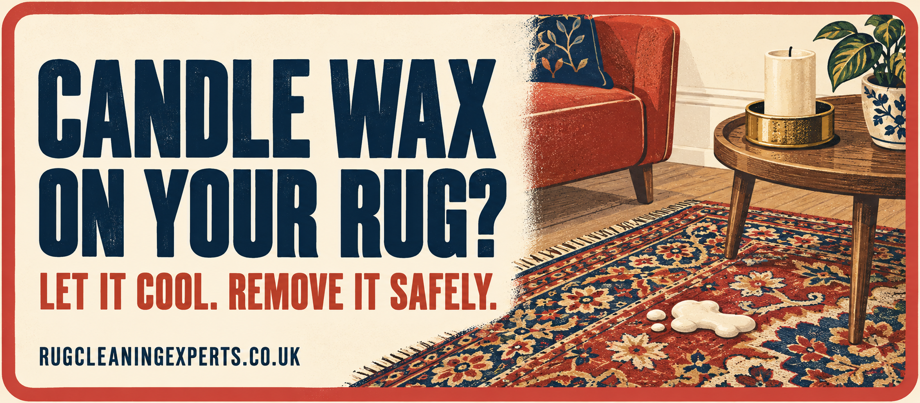 How to remove candle wax from your rug